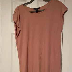 Pink T-shirt dress
